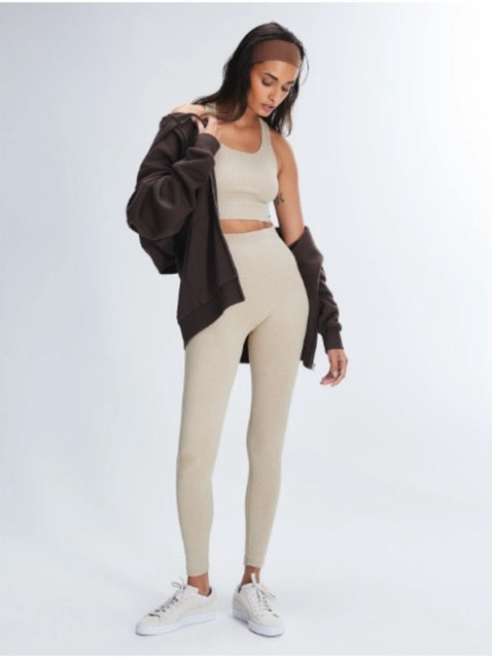 SAVAGE X FENTY SEAMLESS RIB SPORT HIGH-WAIST LEGGING